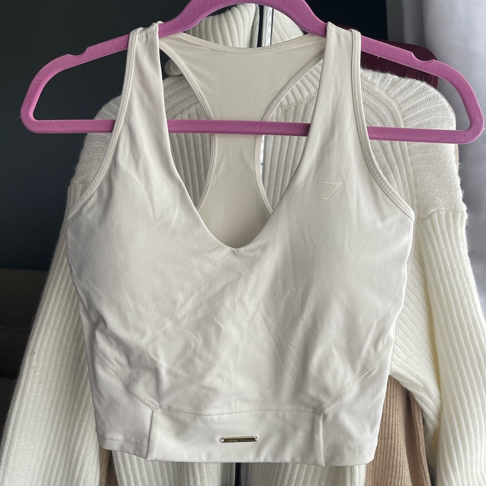 Gymshark Cream Sports Bra